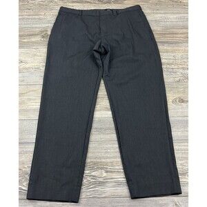 Theory Dress Pants Men's 38/30 Wool Stretch Trousers Black Chino Flat‎ Front